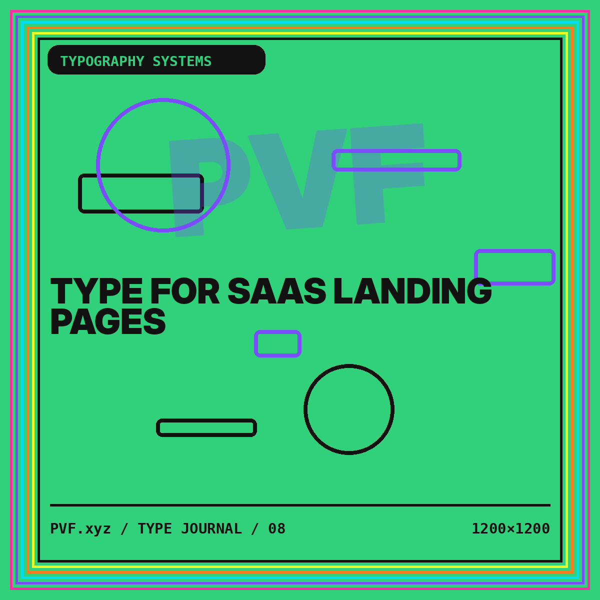 Type for SaaS Landing Pages typography card
