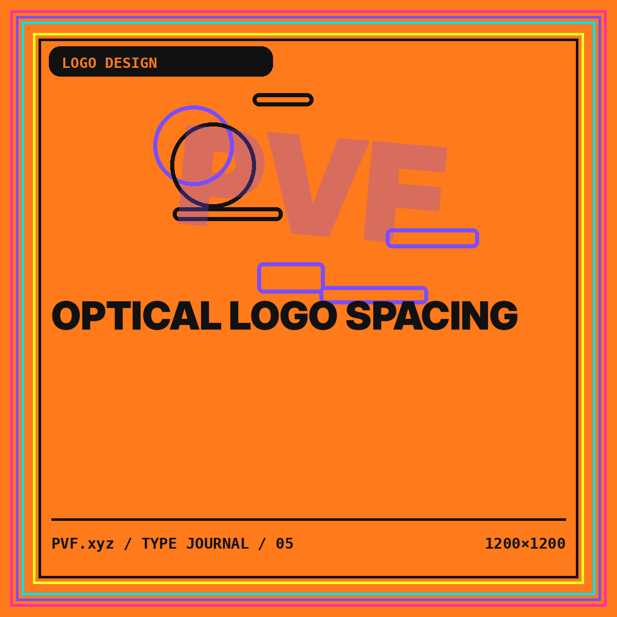 Optical Logo Spacing typography card